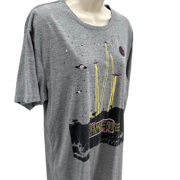 Vintage-Inspired Attic Salt "Please Take Me Away" Graphic T-Shirt Gray Size L - Picture 3 of 6